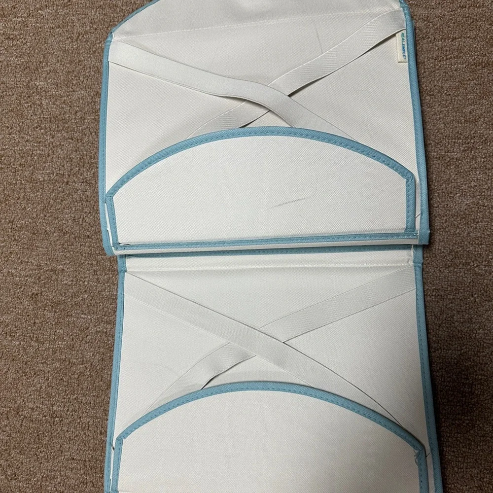 White and Blue Hanging Organizer